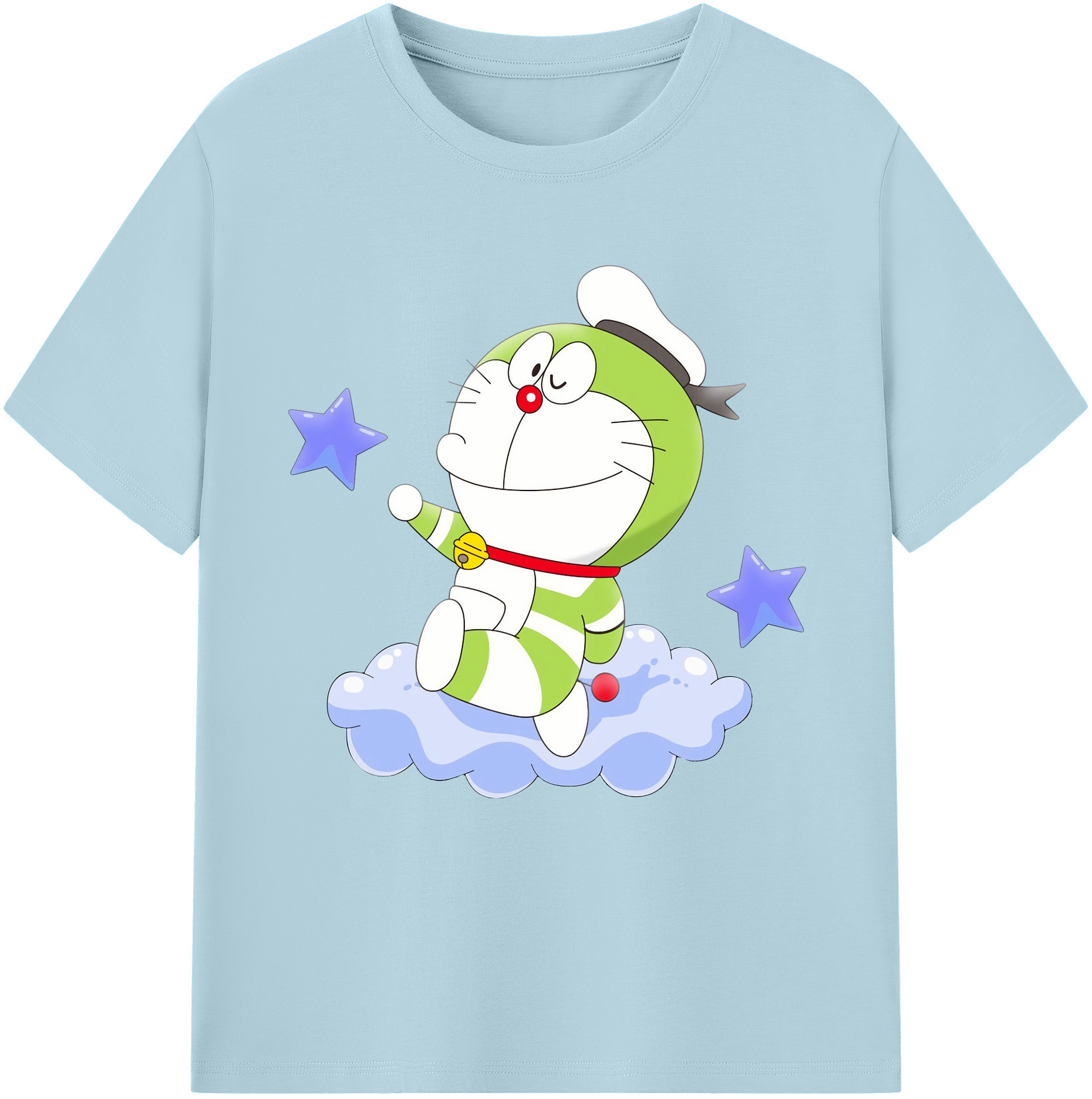 （画像用） ドラえもん Doraemon 綿100％半袖Tシャツ（フロントプリント）